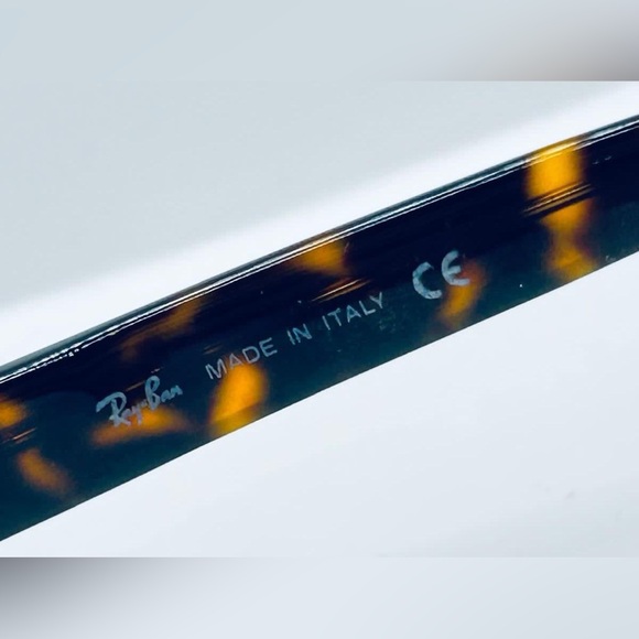 Vintage Ray Ban RB2110 Tortoise Oval Sunglasses Frames Only - Picture 6 of 7